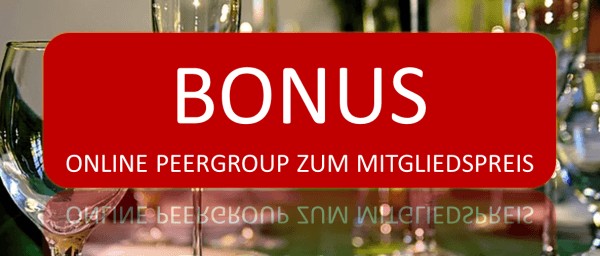 Bonus Online Peergroup zum Mitgliedspreis